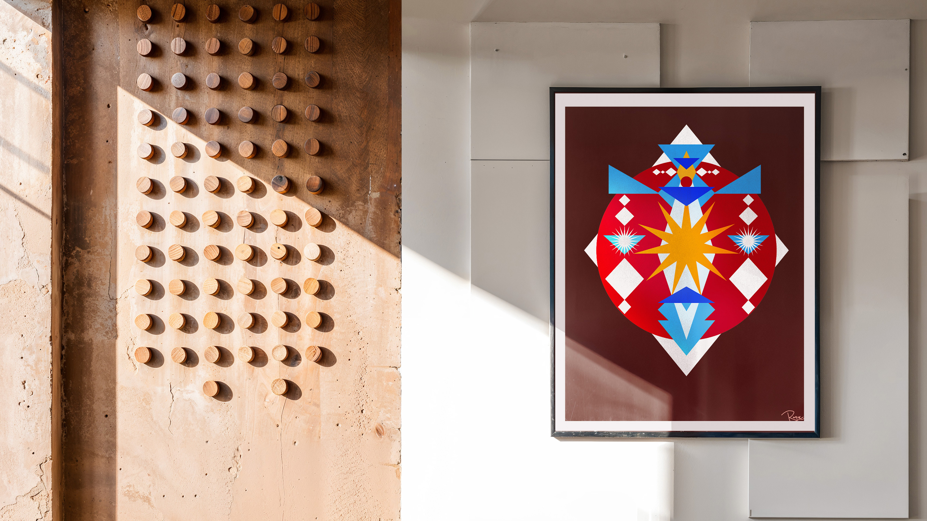 Roq Studio art in a Dubai interior